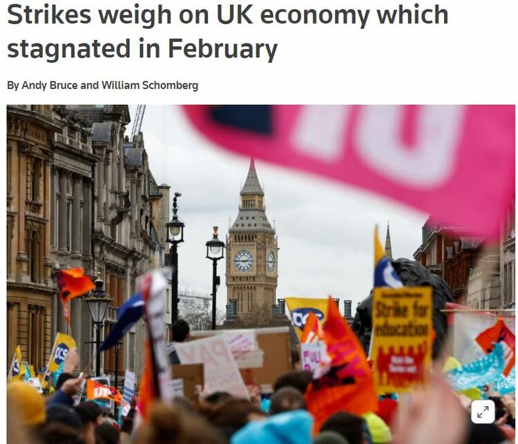 2月份GDP零增長！英國經濟面臨多重挑戰