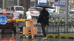 鄭州迎三月“桃花雪”