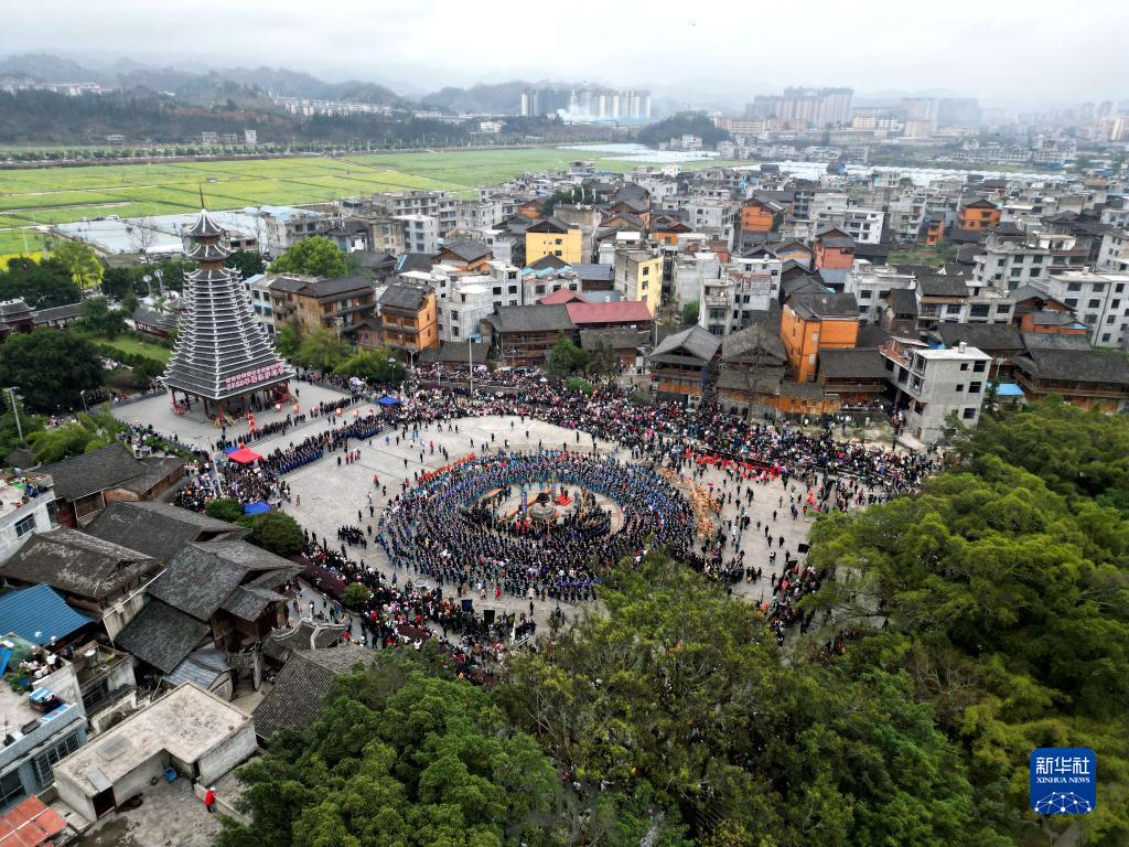 貴州榕江：侗族同胞歡慶“薩瑪節”