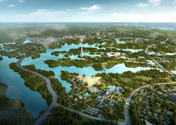 （张）第三届中铁黑龙滩春游音乐节举行_fororder_中铁黑龙滩国际旅游度假区规划效果图-供图-仁寿县委宣传部