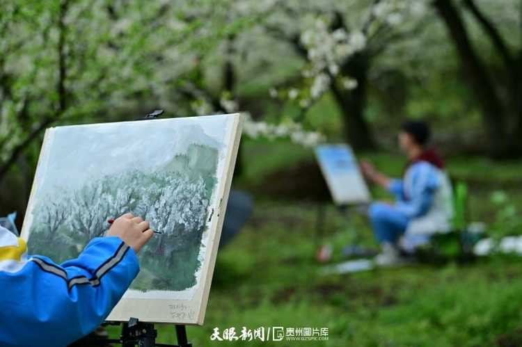 （中首）贵州黄平：小小画笔“绘”春色