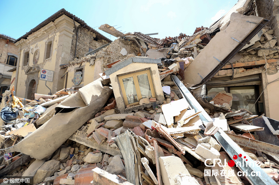 意大利地震死亡人数升至120人 震区仍时有余震