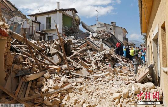 意大利強震已致至少159人遇難 數字或繼續上升