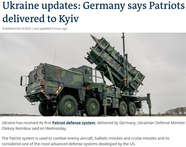 首批“愛國者”抵達烏克蘭 俄方準備反制手段