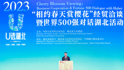 2023“相約春天賞櫻花”經貿洽談暨世界500強對話湖北活動開幕