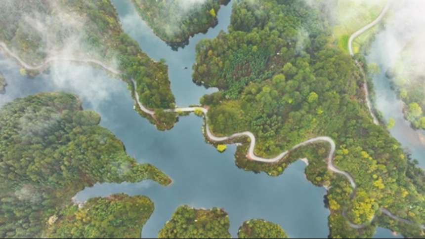 湖南通道：春日濕地美