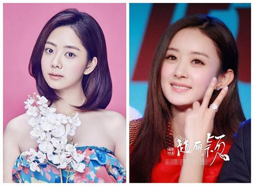 都是萌妹子,谭松韵比赵丽颖美太多,特别是这一点!