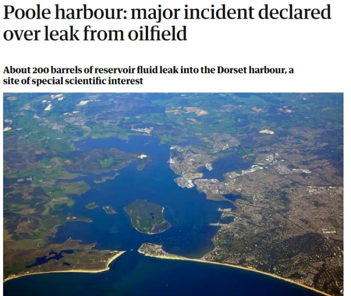 英國一港口發生重大漏油事故 當局成立最高級應急指揮部
