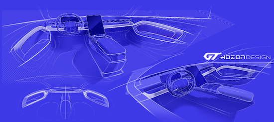 双门四座纯电跑车 哪吒GT内饰渲染图发布_fororder_image001