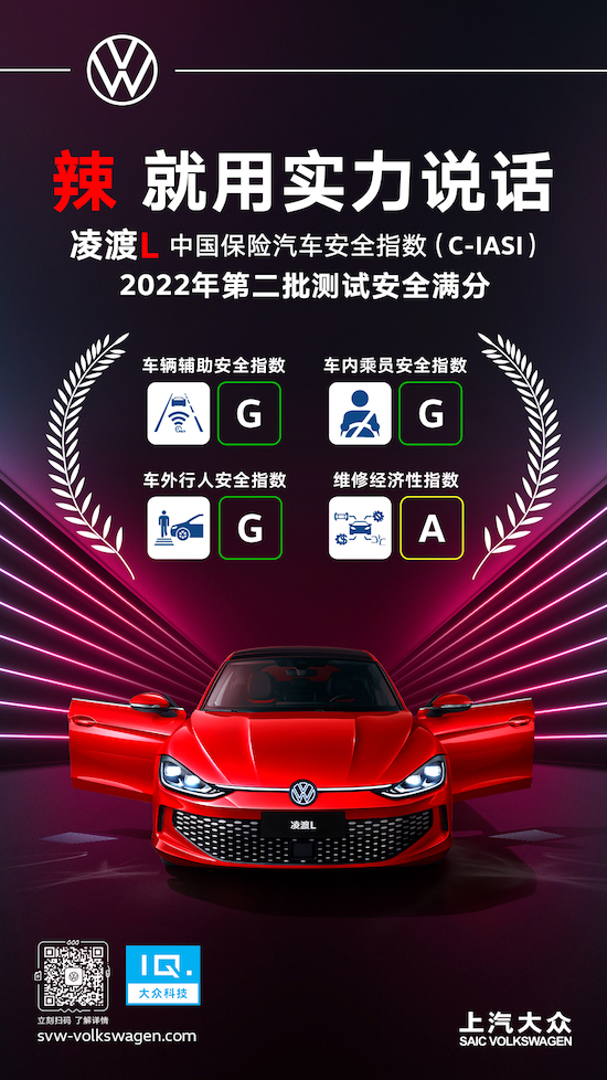 三大项全优 上汽大众凌渡L在中保研（C-IASI）测评中名列前茅_fororder_image001