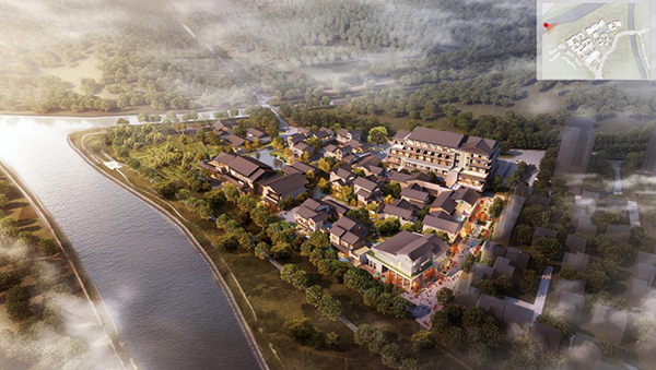 （张）成都：鹤山溪谷示范区亮相蒲江樱桃节 解锁蒲江全新滨水生活