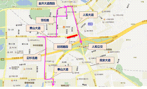 【社會民生】3月17日起人和立交施工 部分道路將封閉一年