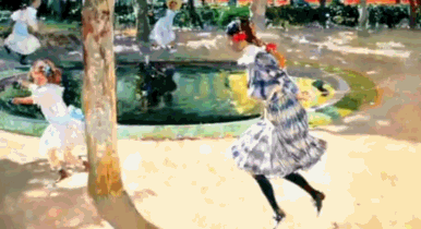 天真灵动 溢彩流光——《艺术里的奥林匹克》带您品鉴油画《跳绳》中凝固的光影之美