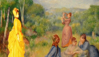 清新淡雅 闲适惬意——《艺术里的奥林匹克》带您品味《打羽毛球的少女》中色彩与印象的表达