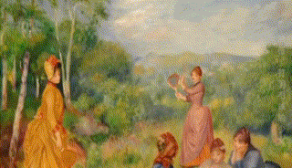 清新淡雅 闲适惬意——《艺术里的奥林匹克》带您品味《打羽毛球的少女》中色彩与印象的表达