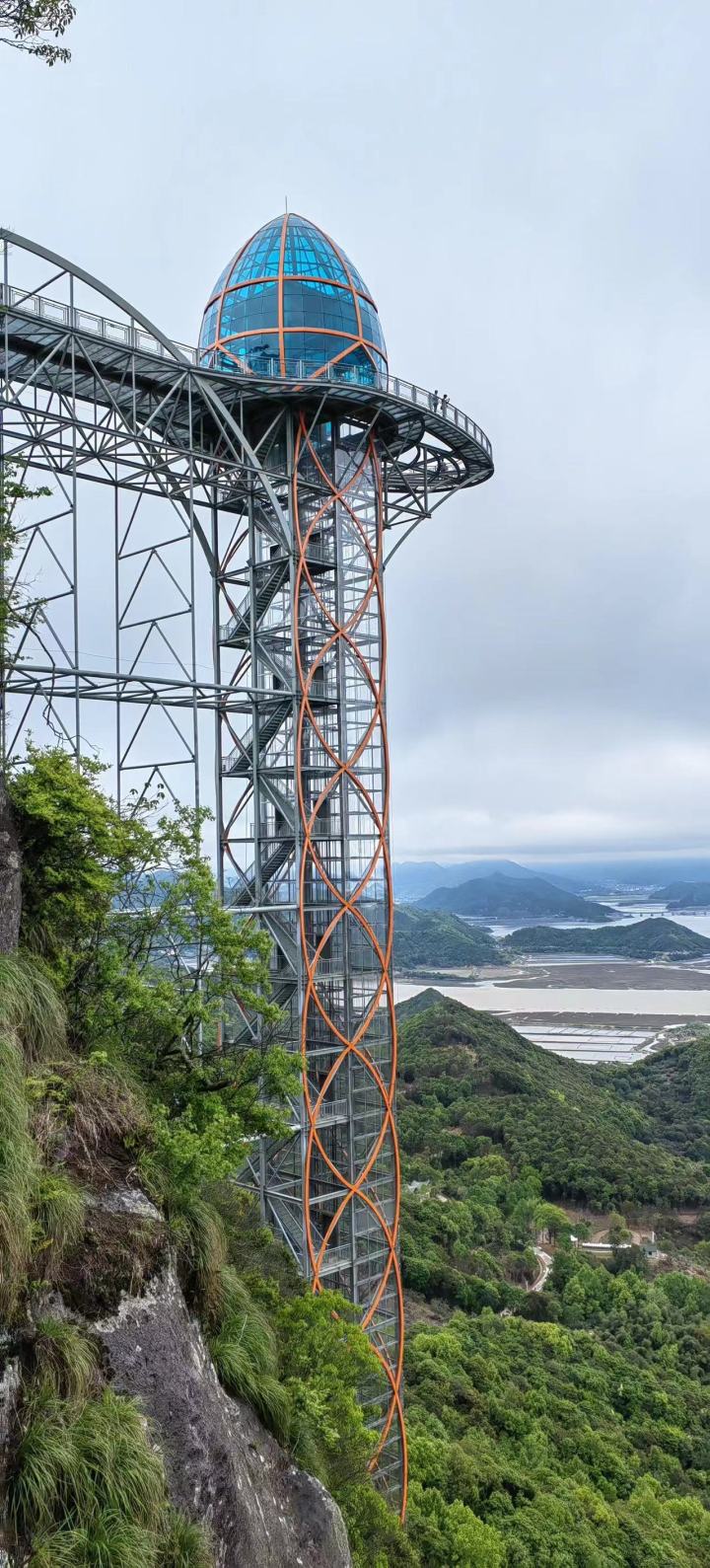 158米！浙江最高悬崖观光电梯建成，就在这里_fororder_1681897061353_643fb665c6694f00013a99a9