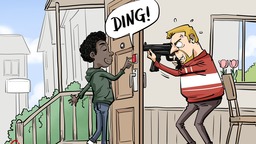 【Editorial Cartoon】Dangerous doorbell