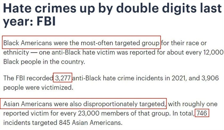 美国：仇恨罪案数量再创纪录