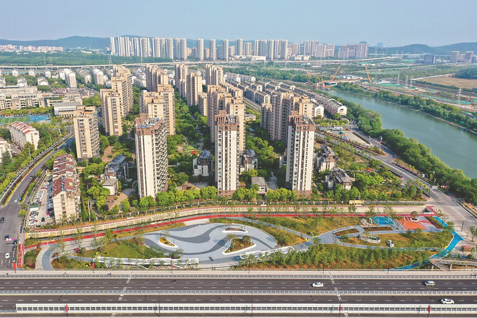 南京市雨花台区两桥片区滨河“口袋公园”基本建成