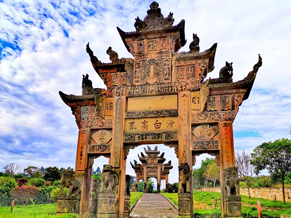 （张）眉山仁寿禾加镇：五一出游好去处_fororder_双堡牌坊-供图-仁寿县委宣传部