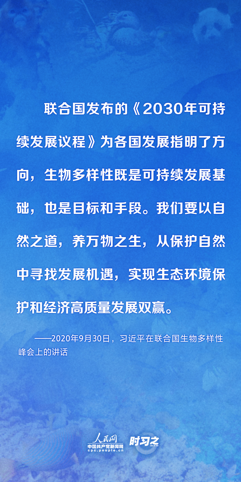 时习之保护生物多样性习近平提出这些中国主张