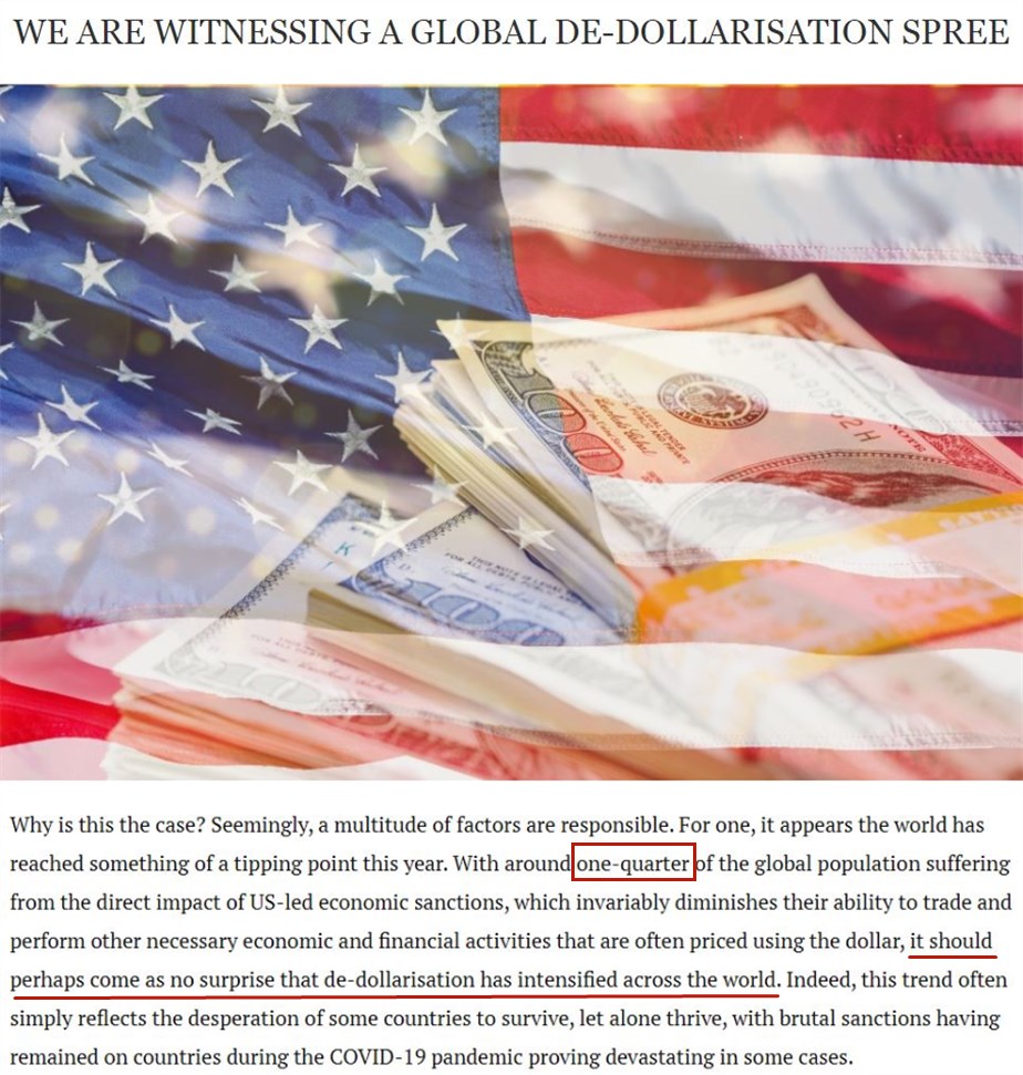 美国之衰：美元加快走下“神坛”