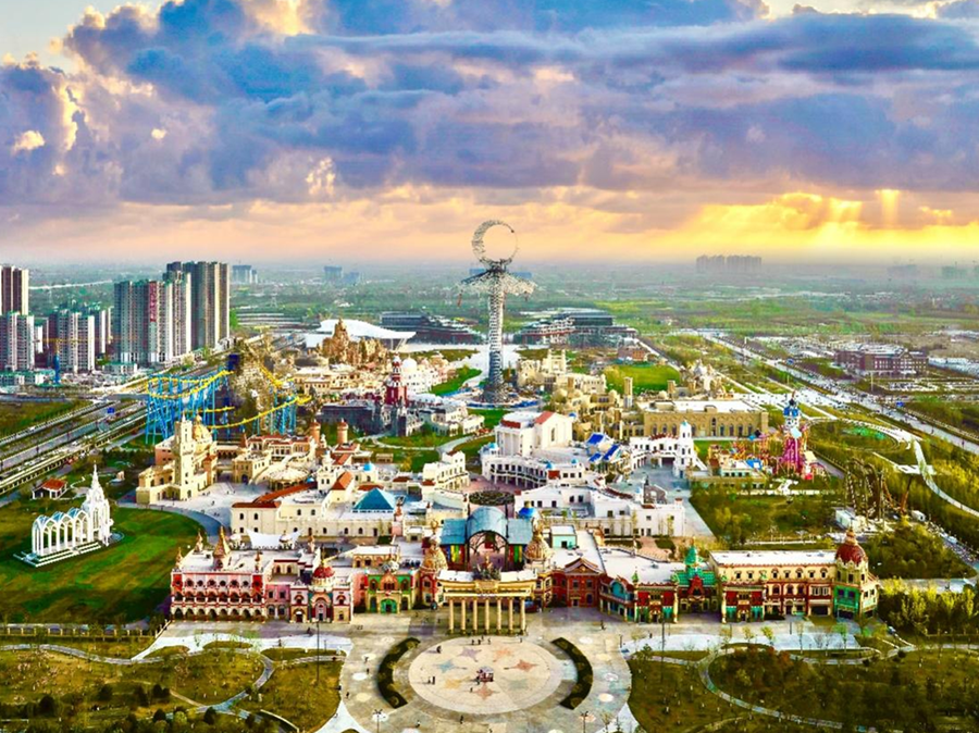 La mise en service à titre d'essai de Silk Road Paradise, un nouveau point de repère du tourisme culturel  dans la province du Shaanxi_fororder_图片1_副本