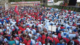 古巴舉行集會遊行慶祝國際勞動節