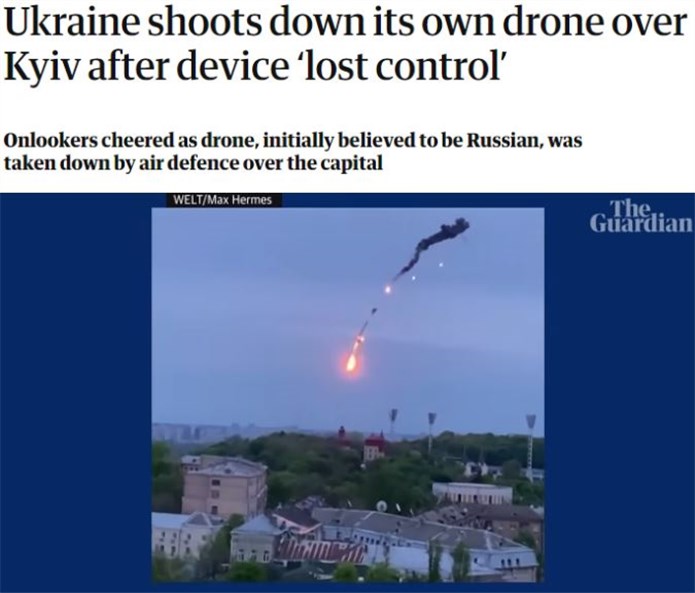大烏龍！烏軍在基輔上空擊落自家無人機
