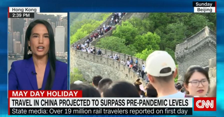 聚焦中国假日经济“成绩单” 外媒称中国经济复苏势头可喜