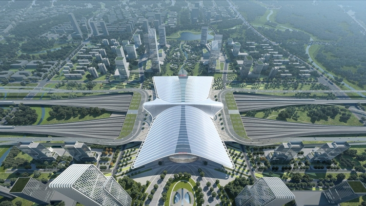 四川首个TOD综合铁路站铁路天府站预计2025年建成