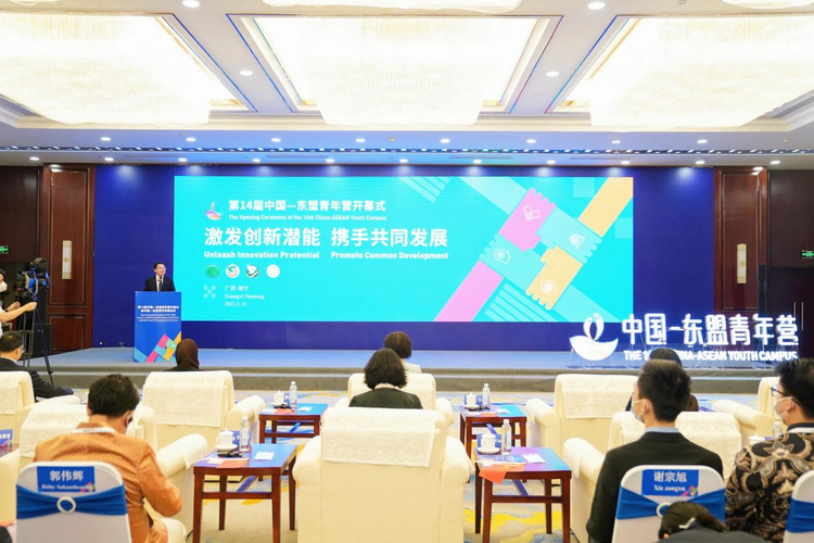 第14届中国—东盟青年营开幕式在广西南宁举行_fororder_图片53