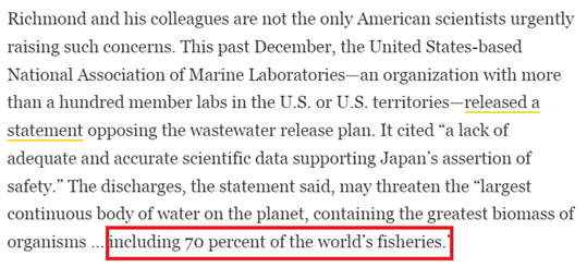 “我们不能花几十年来弄清日本排海后果”