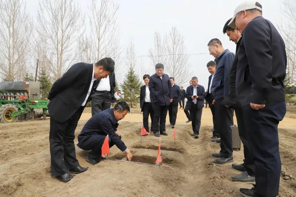 协同奔赴新征程 ——北大荒集团牡丹江分公司推进“二次创业”工作纪实_fororder_与地方乡镇联合召开旱田春播现场定标会