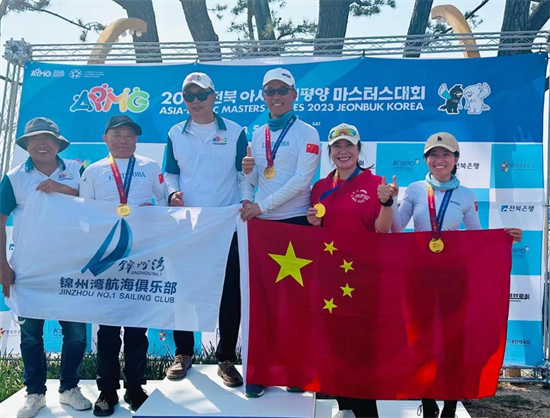 锦州市帆船帆板航海协会团队在亚太大师运动会勇夺3个第一_fororder_图片0