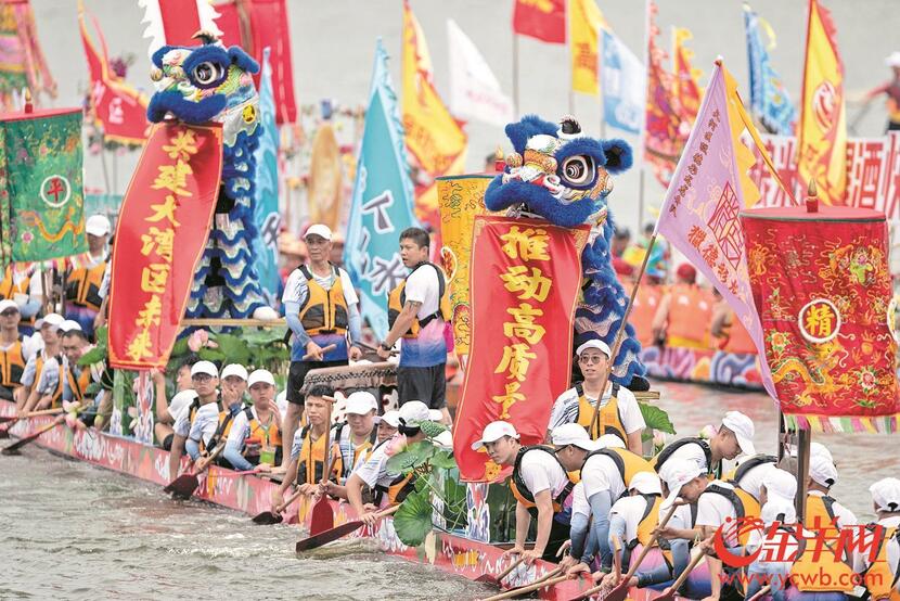 广州国际龙舟邀请赛时隔三年重启 珠江再现百龙争霸