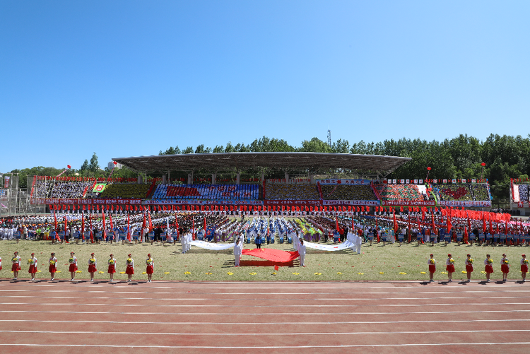 2023年佳木斯市中小学生田径运动会活力开幕_fororder_图片6