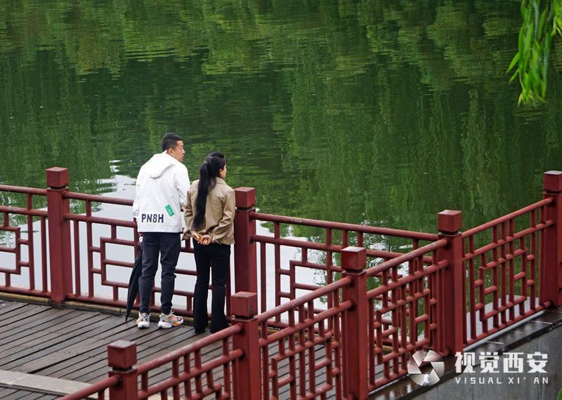 雨后汉城湖清新自然