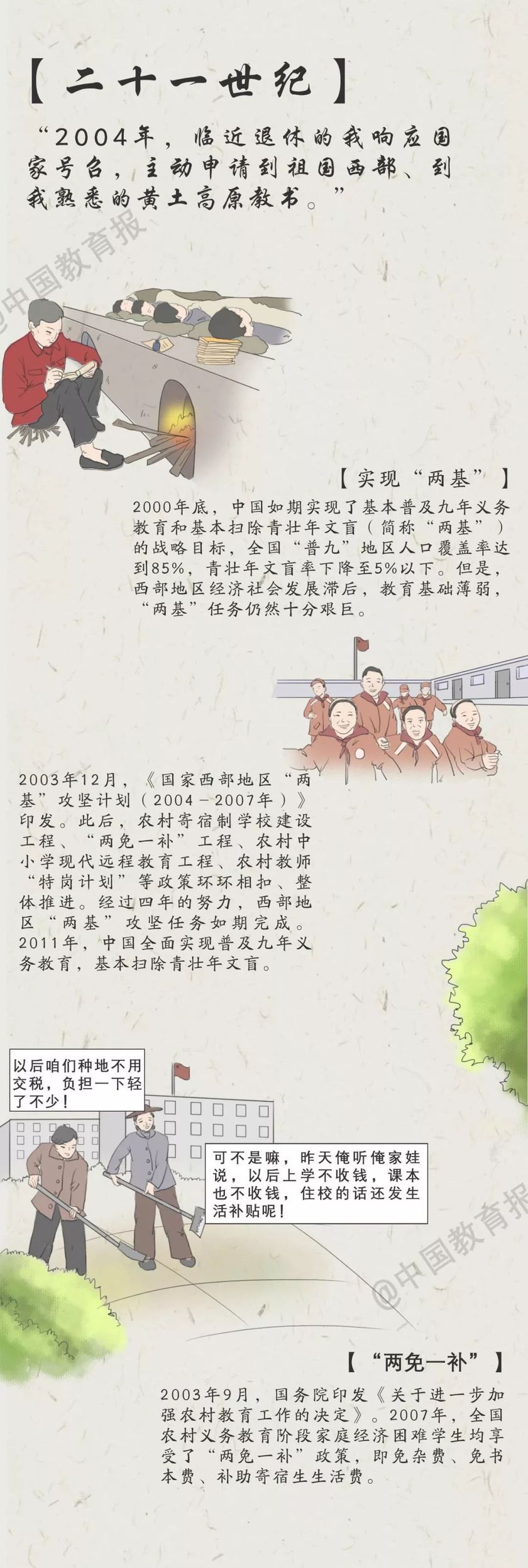 超感动！一图看懂中国教育70年……