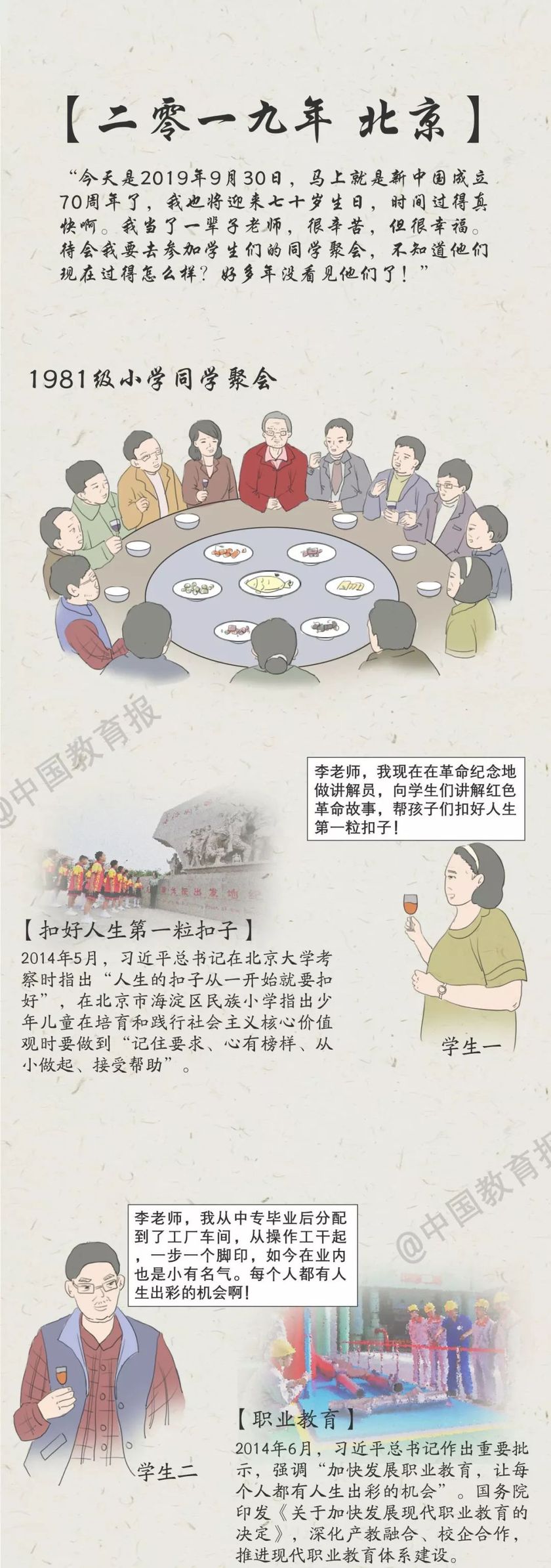 超感动！一图看懂中国教育70年……