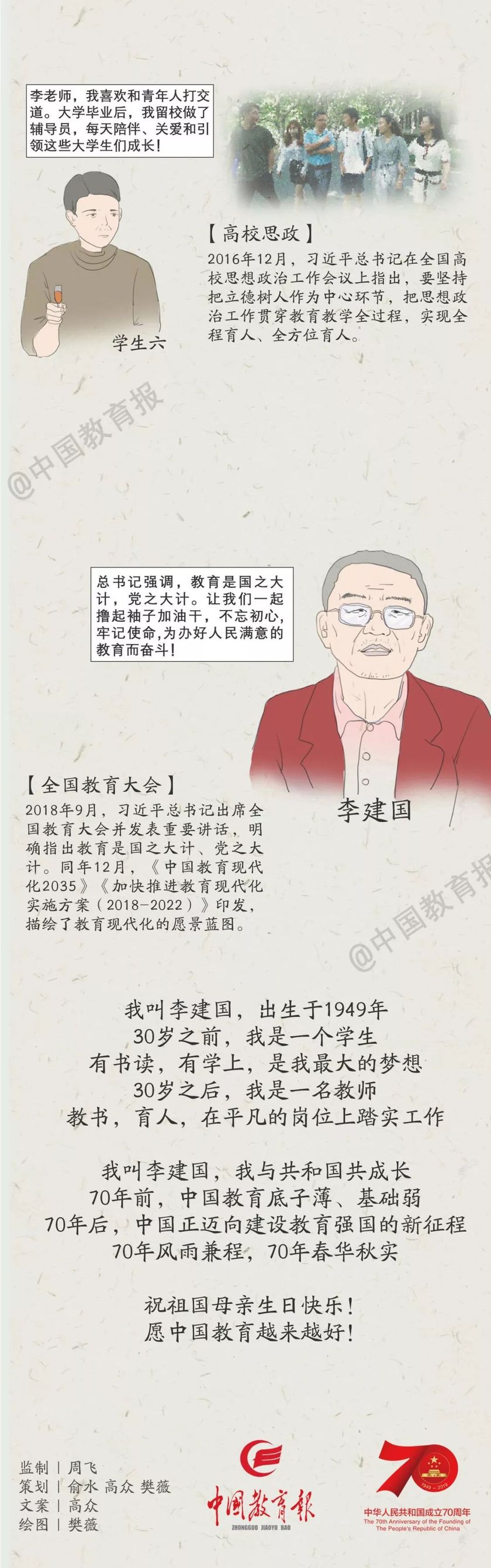 超感动！一图看懂中国教育70年……