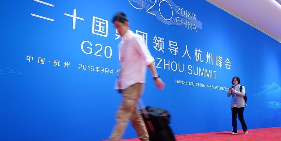 G20峰會新聞中心：那些匆匆的身影