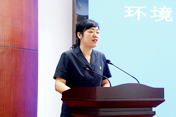 川滇5家法院在宜宾屏山县签署“金丝带2+3”环境资源司法保护框架协议_fororder_宜宾市中级人民法院党组成员、副院长肖燕致辞-摄影-高学兵