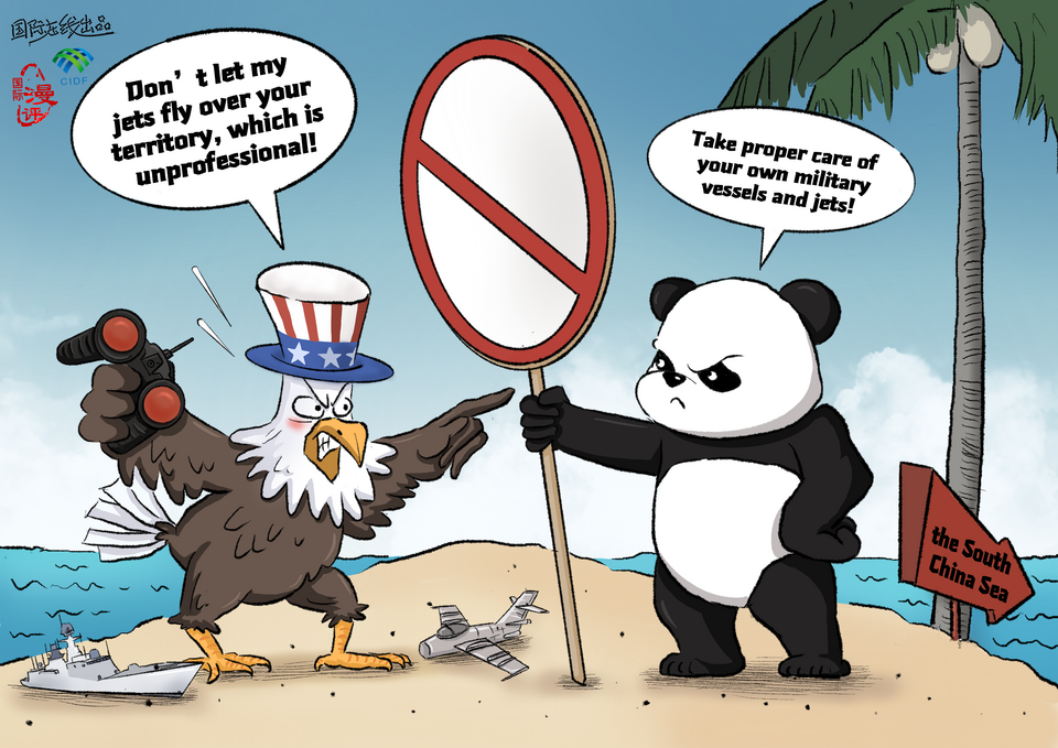 【Editorial Cartoon】Taking proper care of your own vessels and jets_fororder_英 管好自家的軍艦軍機