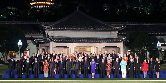 習近平彭麗媛歡迎出席G20峰會的外方代表團團長及嘉賓