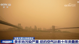 加拿大野火持續蔓延 美多地污染嚴重 紐約空氣達數十年來最差