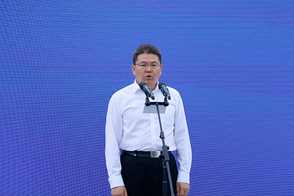 （张）“牢固树立上游意识 守护好一江清水”川滇黔渝联合行动在四川宜宾启动_fororder_四川省人民政府党组成员、副省长田庆盈宣布联合行动启动-摄影-何芳