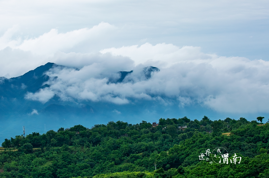 陕西渭南：雨后山色新_fororder_雨后山林云雾缭绕