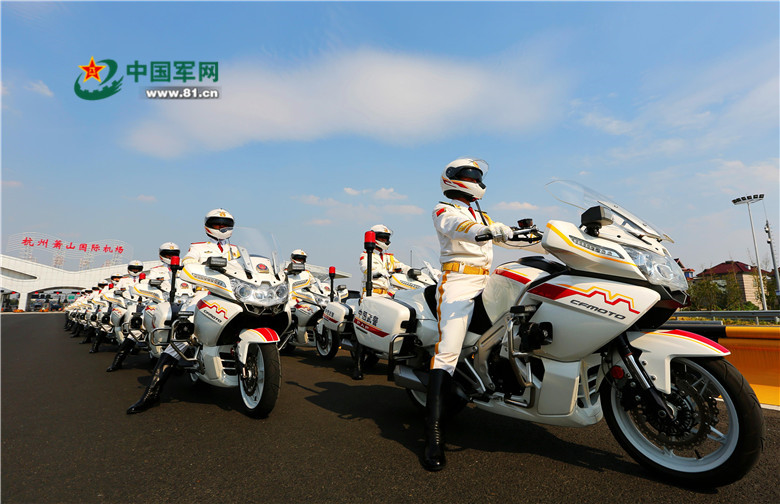 护航g20峰会 国宾护卫队亮相杭州(组图)