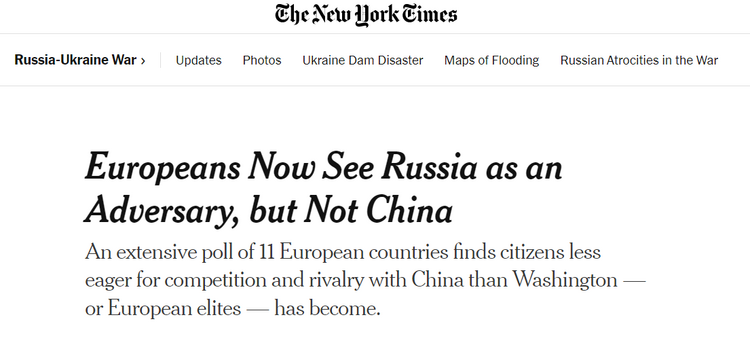 【中国那些事儿】最新民调：多数欧洲人不赞同对华“去风险”言论